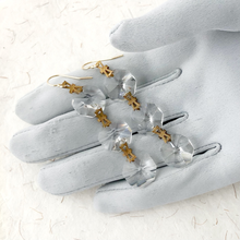 Load image into Gallery viewer, Vintage chandelier crystal earrings