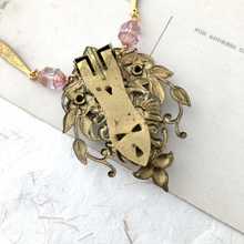 Load image into Gallery viewer, Rambling Rose - reimagined vintage necklace

