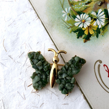 Load image into Gallery viewer, Reimagined Jade Butterfly brooch
