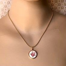 Load image into Gallery viewer, Vintage rose pendant
